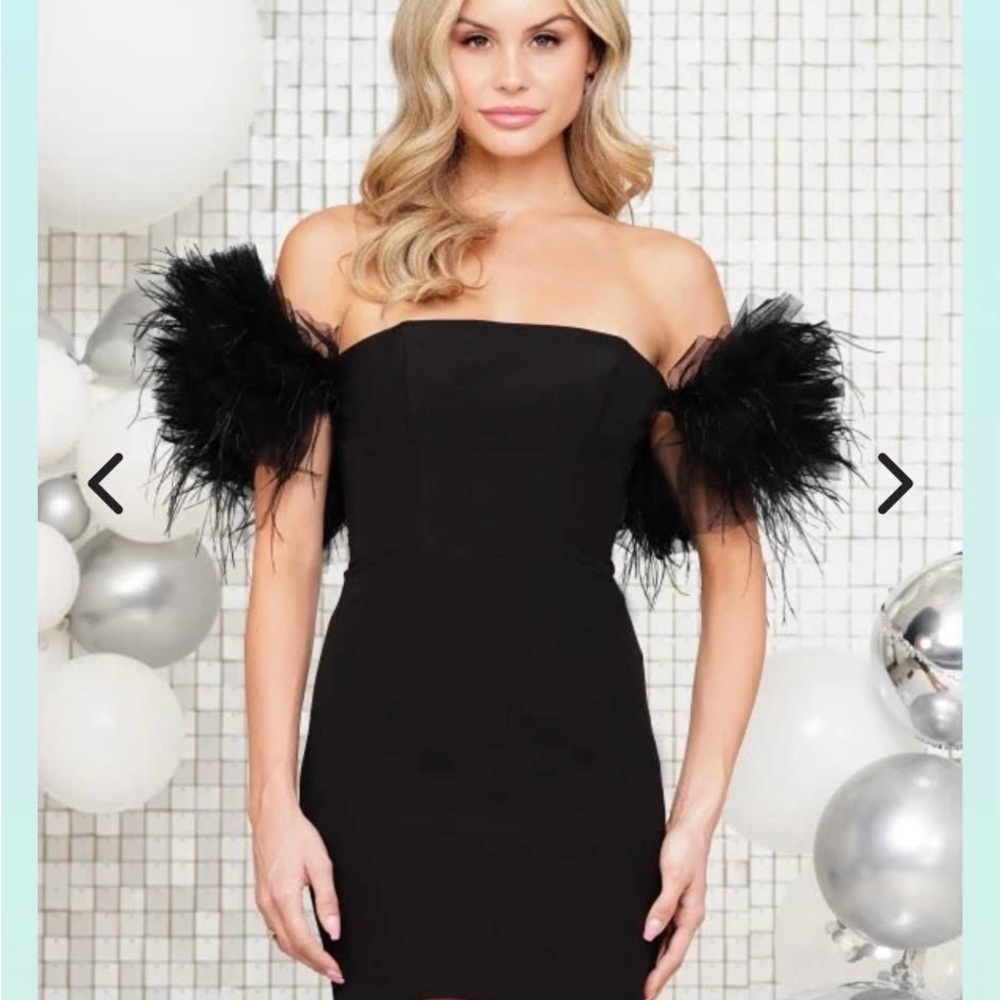 Elegant Black Off-Shoulder Dress